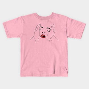 TIRED GIRL Kids T-Shirt